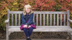 Girl on Bench Portrait